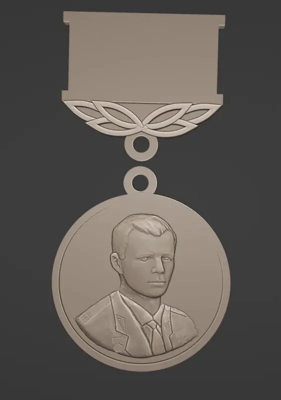 Модель медали из раздела скульптинга